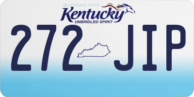 KY license plate 272JIP