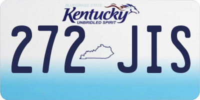 KY license plate 272JIS