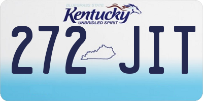 KY license plate 272JIT
