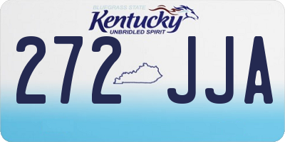 KY license plate 272JJA