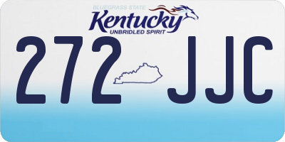 KY license plate 272JJC