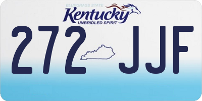 KY license plate 272JJF