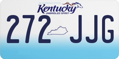 KY license plate 272JJG