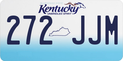 KY license plate 272JJM