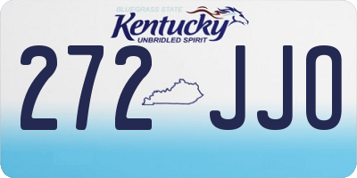 KY license plate 272JJO