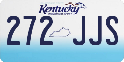 KY license plate 272JJS