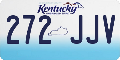 KY license plate 272JJV