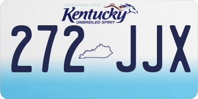 KY license plate 272JJX