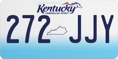 KY license plate 272JJY
