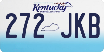 KY license plate 272JKB