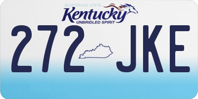 KY license plate 272JKE