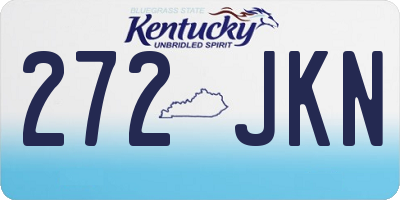 KY license plate 272JKN