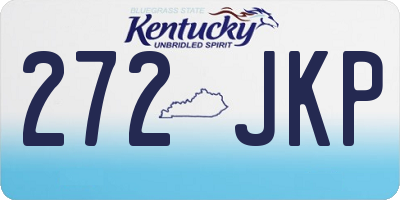 KY license plate 272JKP