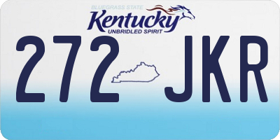 KY license plate 272JKR