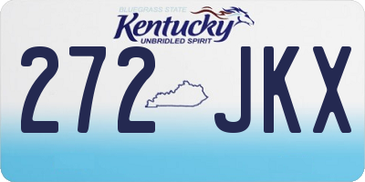 KY license plate 272JKX