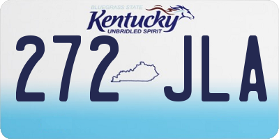 KY license plate 272JLA