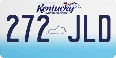 KY license plate 272JLD