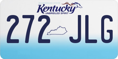 KY license plate 272JLG