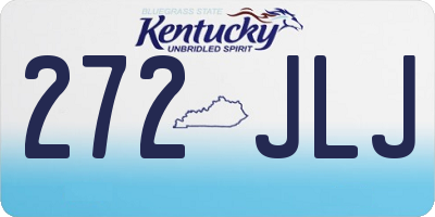 KY license plate 272JLJ