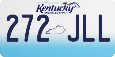 KY license plate 272JLL