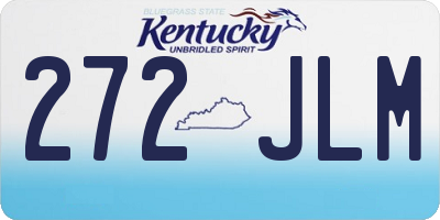 KY license plate 272JLM
