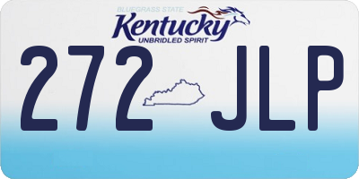KY license plate 272JLP