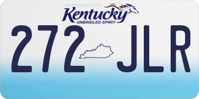 KY license plate 272JLR