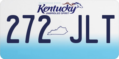 KY license plate 272JLT