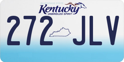 KY license plate 272JLV
