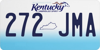 KY license plate 272JMA