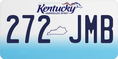 KY license plate 272JMB