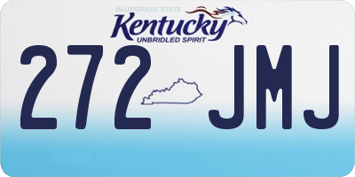 KY license plate 272JMJ