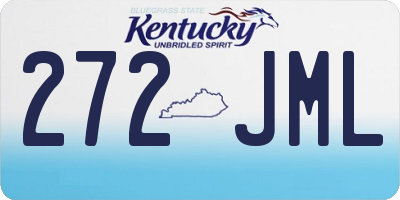KY license plate 272JML