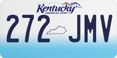 KY license plate 272JMV