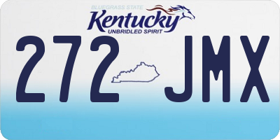 KY license plate 272JMX