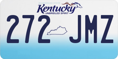 KY license plate 272JMZ