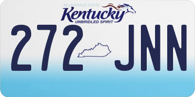 KY license plate 272JNN