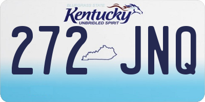 KY license plate 272JNQ