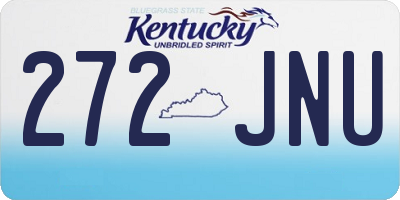 KY license plate 272JNU