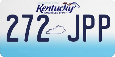KY license plate 272JPP
