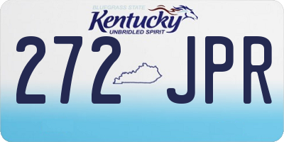 KY license plate 272JPR