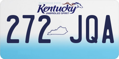 KY license plate 272JQA