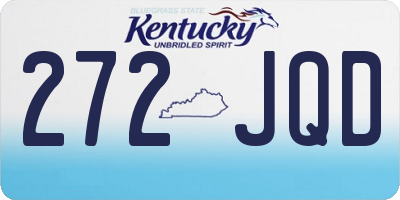 KY license plate 272JQD