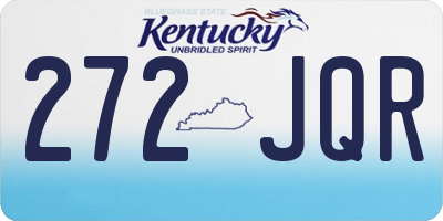KY license plate 272JQR
