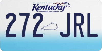 KY license plate 272JRL