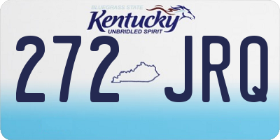 KY license plate 272JRQ