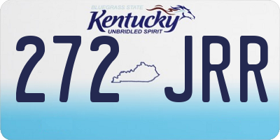 KY license plate 272JRR