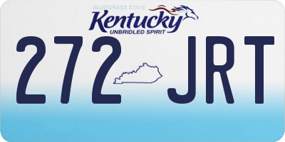 KY license plate 272JRT