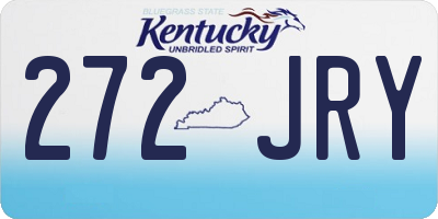 KY license plate 272JRY