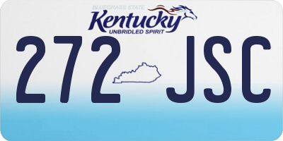 KY license plate 272JSC